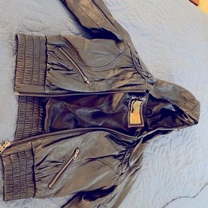 Sexy Bomber Jacket - Real Leather